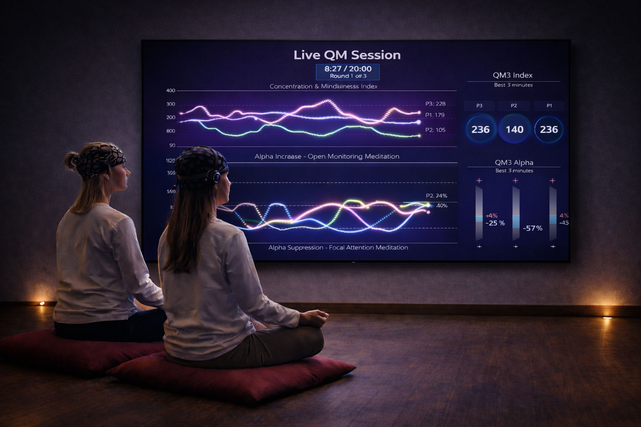 Live brain-activity tracking session